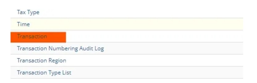 What is a Saved Search in NetSuite Specify Transaction Type